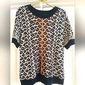 Anthropologie Marve Short Sleeve Sweater Top